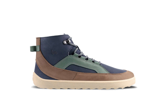 Eco-friendly Barefoot Boots Be Lenka York - Navy, Brown & Beige