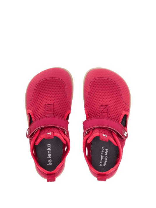 Kids' barefoot sandals Zest Kids - Berry