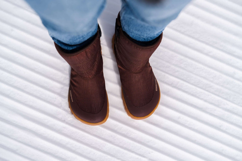 Load image into Gallery viewer, Winter Barefoot Boots Barebarics PolarStride - Copper Brown
