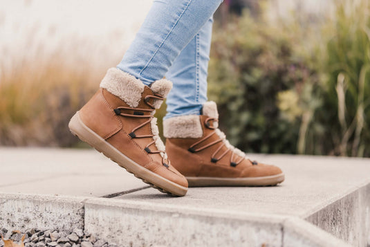 Eco-friendly Winter Barefoot Boots Be Lenka Bliss - Brown