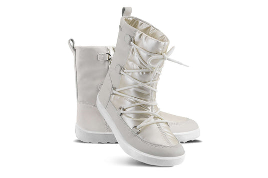 Eco-friendly Winter Barefoot Boots Be Lenka Snowfox Woman - Pearl White