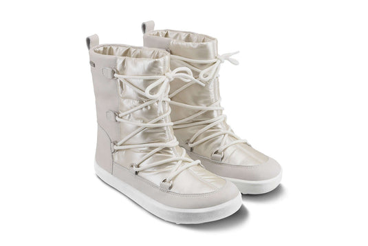 Eco-friendly Winter Barefoot Boots Be Lenka Snowfox Woman - Pearl White