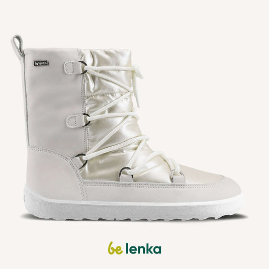 Eco-friendly Winter Barefoot Boots Be Lenka Snowfox Woman - Pearl White