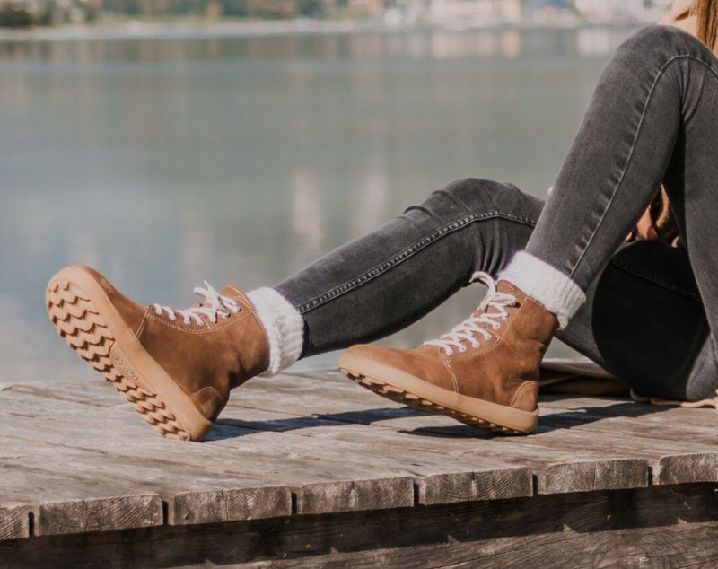 Load image into Gallery viewer, Eco-friendly Winter Barefoot Boots Be Lenka Winter 3.0 - Walnut Brown
