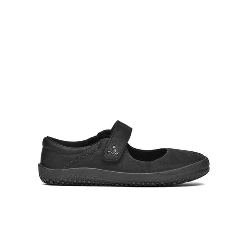 Shop Eco-friendlly Vivobarefoot Wyn School Kids Obsidian Black