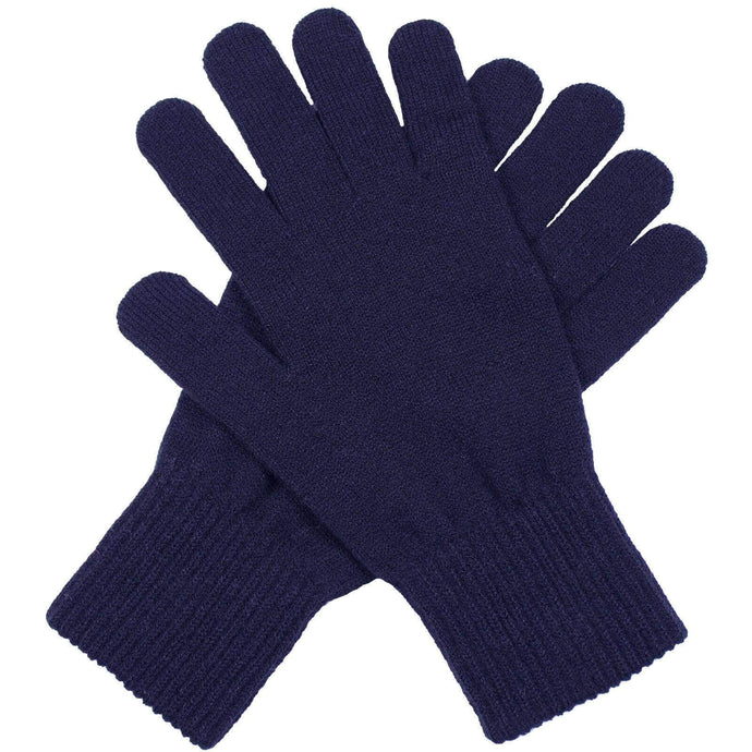 Dents Men's Full Finger Stretch Knit Gloves - Navy | Adventureco