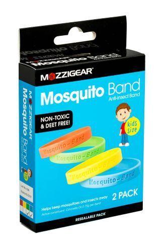Load image into Gallery viewer, Mozzigear Mosquito Kids Wrist Band Repellent Camping Hiking Non-Toxic Childrens 2pk | Adventureco
