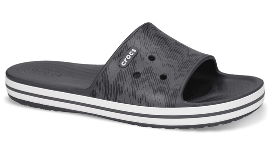 Crocs Crocband III Cardio Wave Slide Relaxed Fit - Graphite/Black | Adventureco