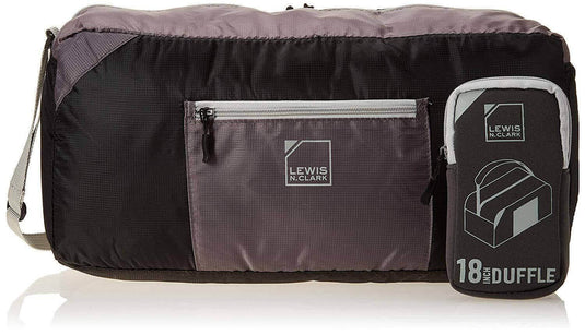 Lewis N. Clark 18" Packable Foldable Travel Compact - Black/Grey | Adventureco