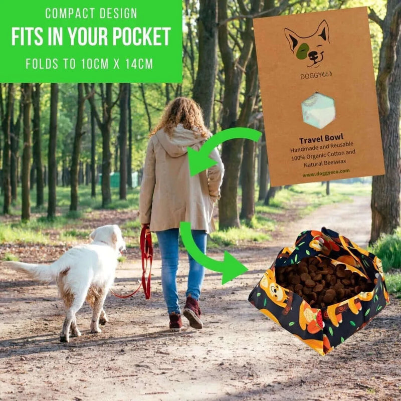 Load image into Gallery viewer, DOGGY ECO Eco Bowl - Portable Dog Bowl - &quot;Llama&quot; - Multi-Function Eco Friendly | Adventureco
