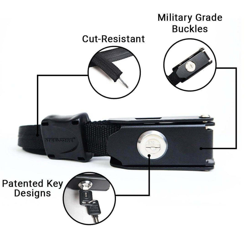 Load image into Gallery viewer, Steelcore 4.5 Feet Universal Security Strap
